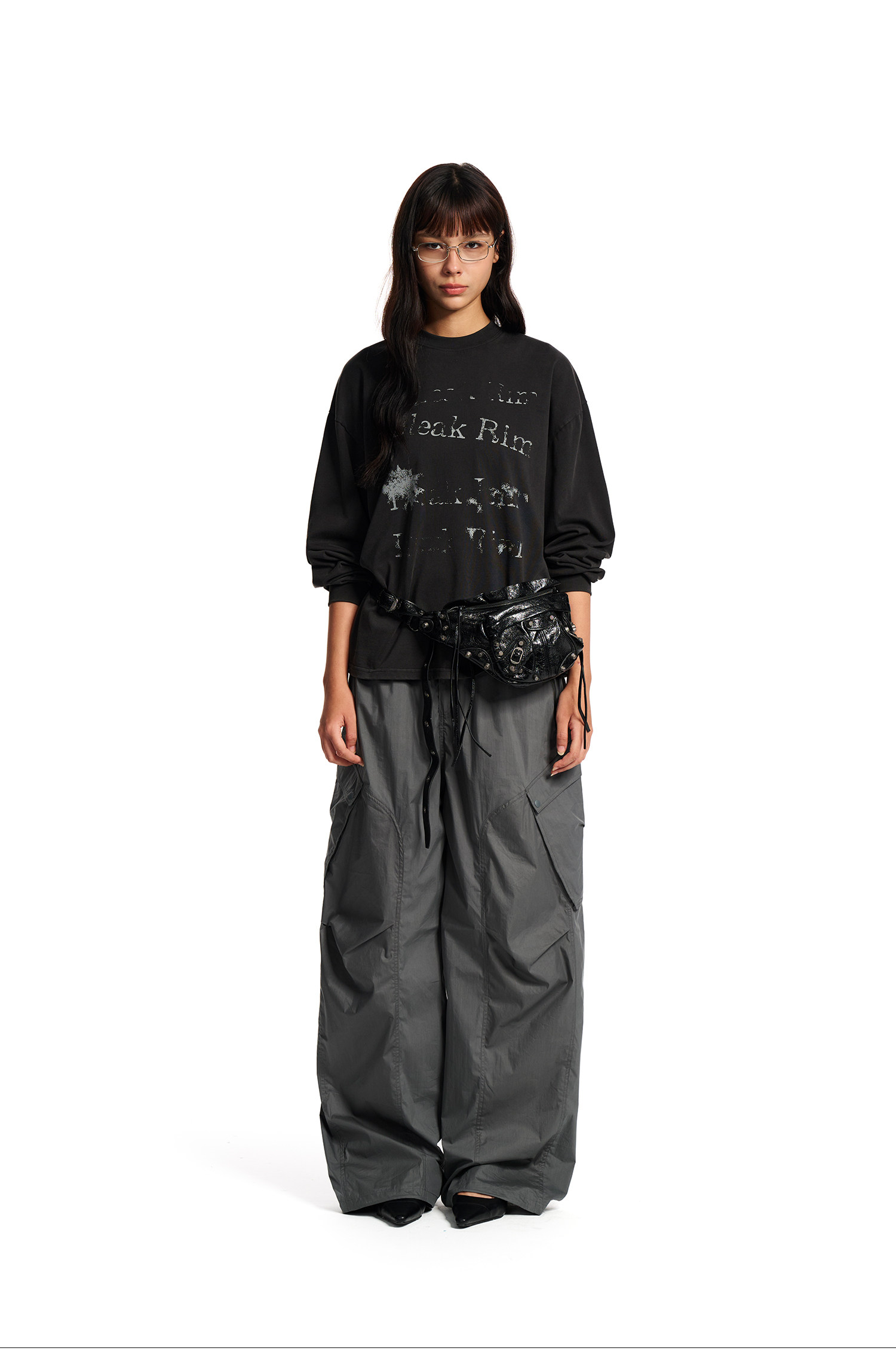 Loopsoon Distressed Print Washed Shirt