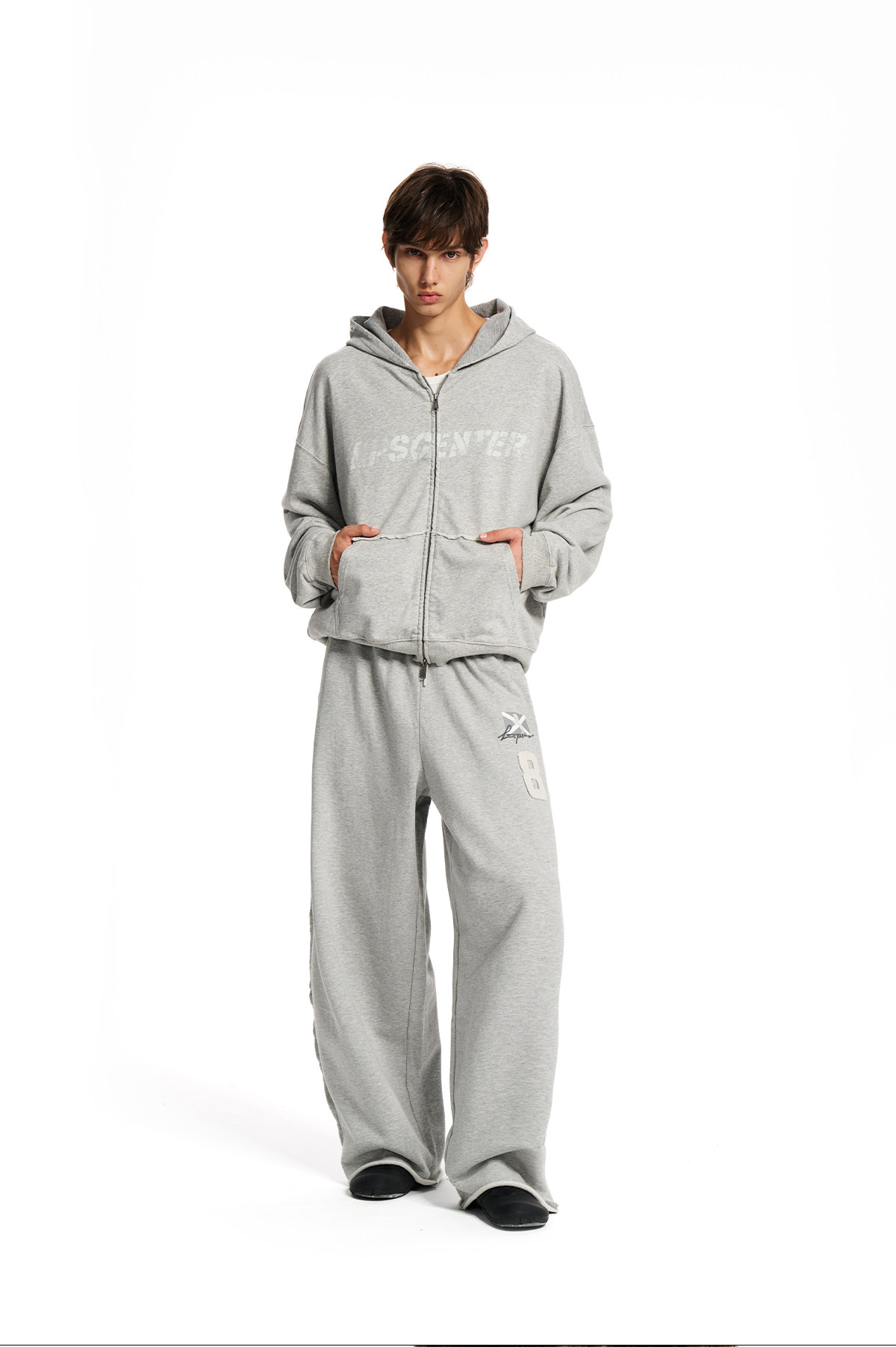 Loopsoon Double-Layer Zip-Up Hoodie