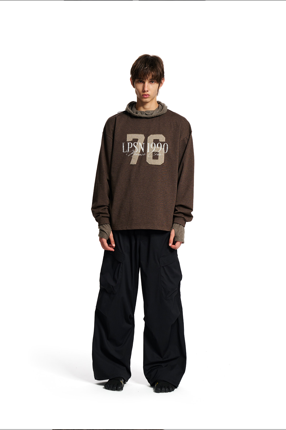 Loopsoon Layered Patch Long-Sleeve Tee