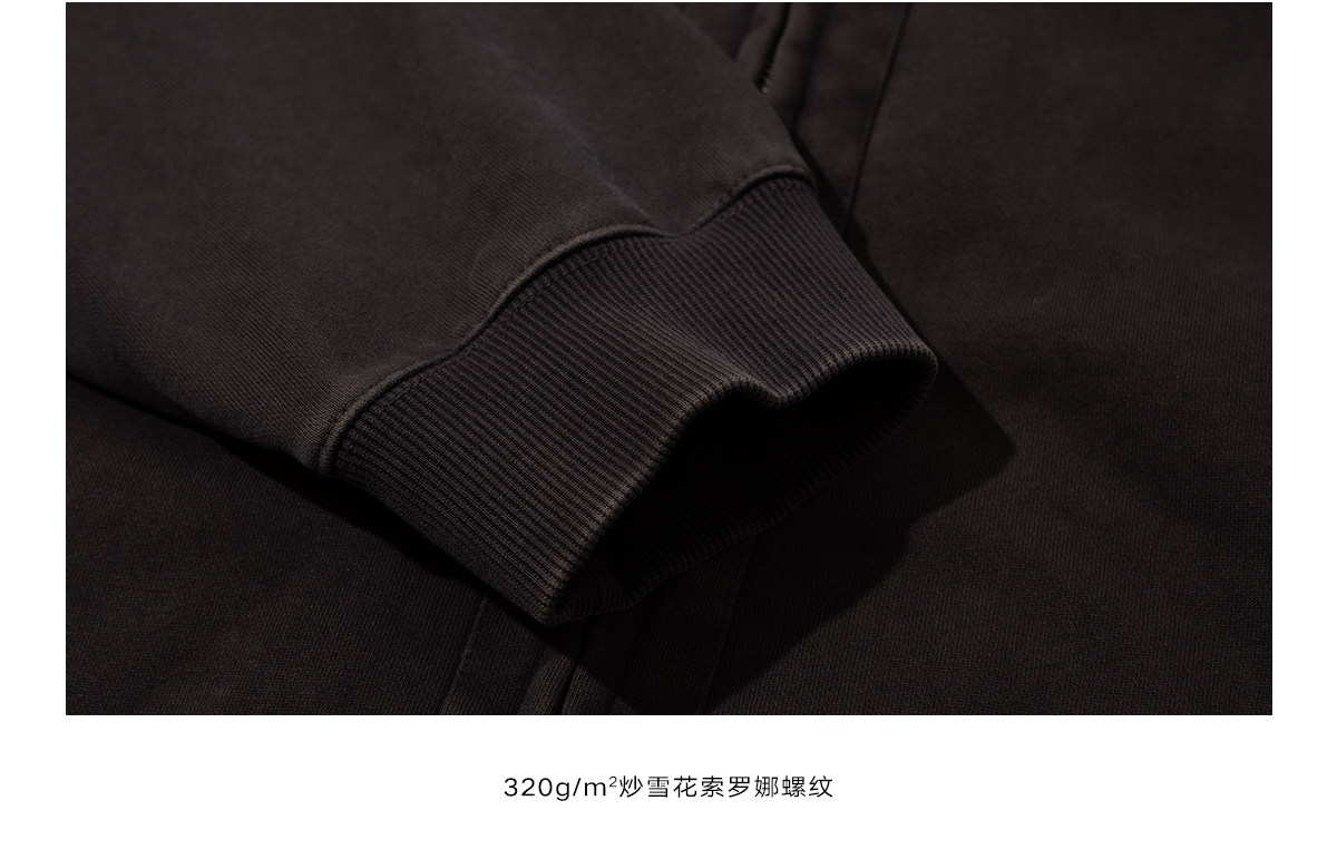 Loopsoon Washed Zip-Up Hoodie