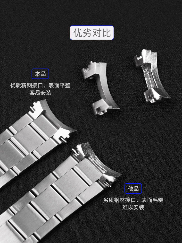 Replacement Longines Conquest Watch Strap Steel Band Original New Diving Steel Strap L3.781.4 Men's L3.782.4