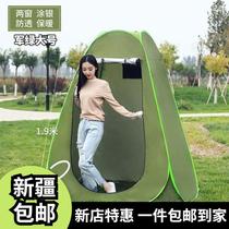 Xinjiang bathing tent bath cover bath tent thickened and warm artifact rural home portable changing outdoor mobile