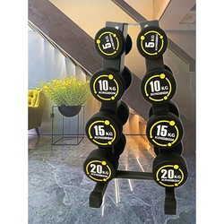 German Imported A-Type 4-Pair Set of Elevated Dumbbell Racks, Heavy-Duty Dumbbell Storage Rack for Home Fitness, Fixed Dumbbells