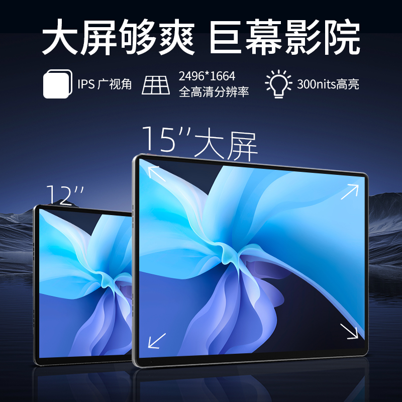[SF Express] Zhongbo Max 15-дюймовый планшет с 2K ультра-четким large экраном MT8781 Android восемь ядер, корпус из металла, тонкий и легкий, для игр и развлечений онлайн-обучение