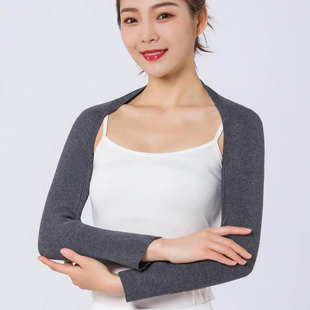 Shoulder Protector Vest for Sleeping, Autumn and Winter Pure Cotton Shoulder Warmer for Women, Thin Long-Sleeve Arm Sleeve for Men, Cold-Proof