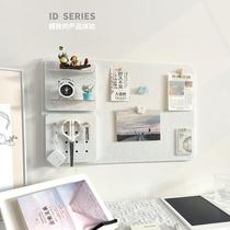 llPhoto wall message board combination punch-free storage rack kindergarten felt wall sticker display board cork board wall sticker