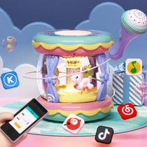 Baby toys music clap drum 0-6-12 months baby early education educational carousel hand clap drum rechargeable