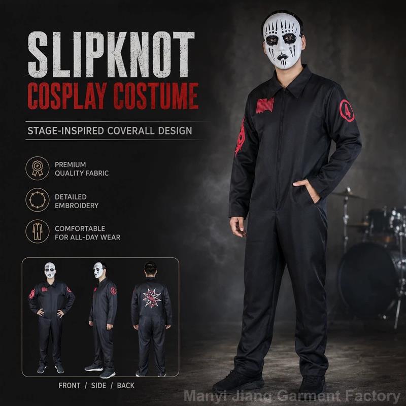 Halloween Slipknot Band Jumpsuit Two-Dimensional Anime Cosplay Role-Playing Stage Costume Halloween Slipknot Band Jumpsuit Two-Dimensional Anime Cosplay Role-Playing Stage Costume