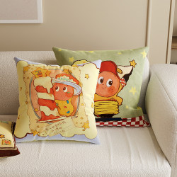 Star-Themed Cute Living Room Sofa Cushion Pillow, Headboard Pillow, Lumbar Support Pillow Cover with Removable and Washable Core