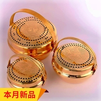 Traditional wedding supplies copper stove brides dowry prosperous copper chimney fire blunderbuss hand stove fire prosperous basin stove