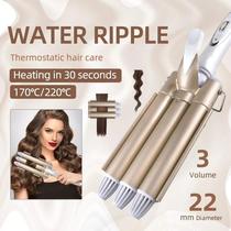 Kemei-1010 Professional Hair Tools Curling Triple Barrel Hai