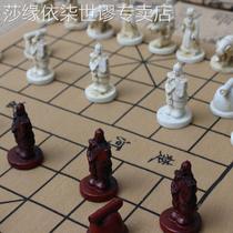 3D three-dimensional Chinese chess terracotta warriors and horses chess pieces students adults parent-child collection gifts Chinese chess
