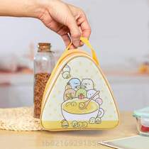 Insulated bag rice portable bag student mini insulated rice ball aluminum foil handbag triangular thickened breakfast bag bento
