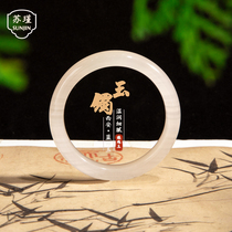 Su Jin natural blue field jade bracelet Xian Terracotta Warriors and Horses same style wrapped silk jade bracelet jade bracelet gift souvenir for women