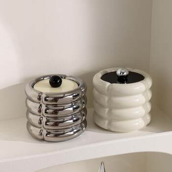 High-Quality Desktop Trash Can for Living Room Coffee Table, Office, Bedside, Desk, Sanitary Bin with Lid, Cute Small Size for Bedroom