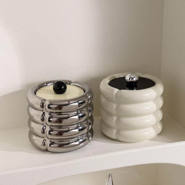 High-Quality Desktop Trash Can for Living Room Coffee Table, Office, Bedside, Desk, Sanitary Bin with Lid, Cute Small Size for Bedroom