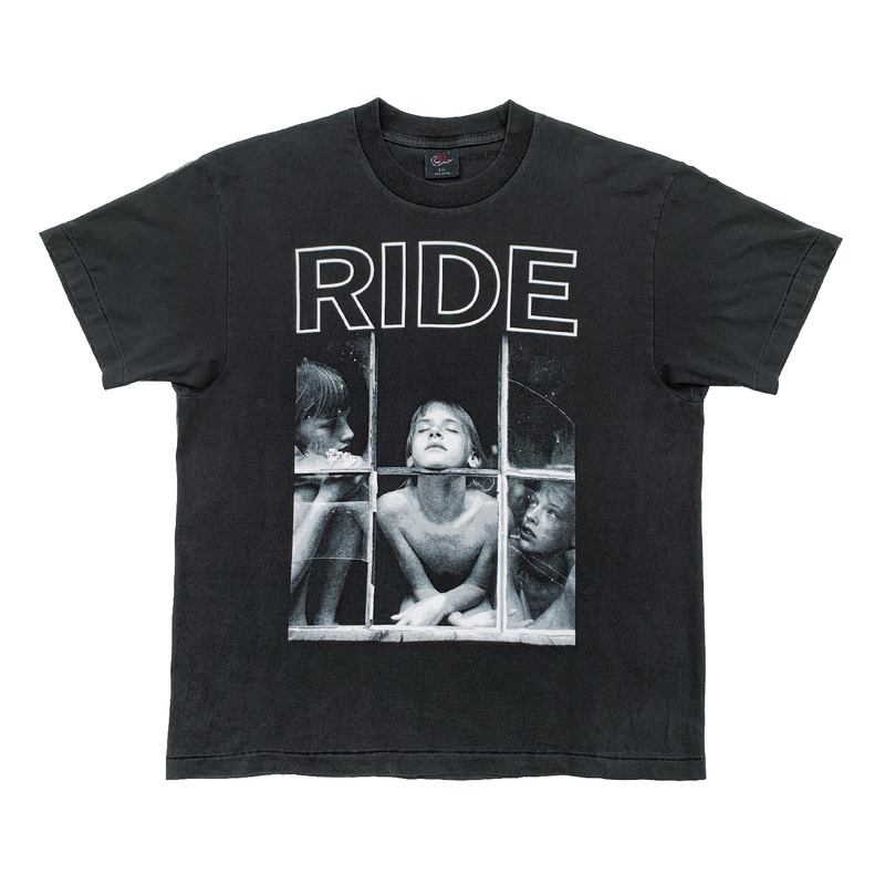 【Bu Yun Kui】Ride Children's High-Definition Original Artwork Thermosetting Ink Brand Printed Screen-Printed Washed Pure Cotton Short-Sleeve Shirt