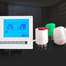 Floor heating electric actuator water distributor solenoid valve water heating temperature control valve switch panel controller normally open and normally closed