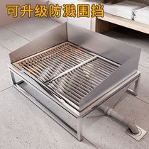 Stainless steel dog toilet automatically cleans directly into the sewer and prevents stepping on feces for medium and large dogs pet urine pot for small dogs