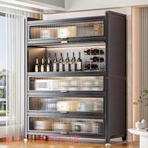 Light luxury sideboard modern simple wall wine cabinet integrated home kitchen storage cabinet storage cabinet living room high cabinet