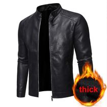 2024 Mens Pu Leather Jacket Motorcycle Biker Mens Jackets A
