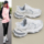 Женская обувь New Balance, обувь для папы, мужские и женские пары, модные амортизирующие кроссовки, спортивная обувь повышенной комфортности на толстой подошве и обувь для отдыха mini 4