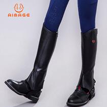 Yuemahui horse supplies childrens equestrian equipment cowhide equestrian leggings wear-resistant breathable microfiber riding leggings for women