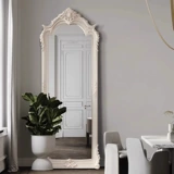 Ретро белое настенное зеркало для спальни, французский ретро стиль