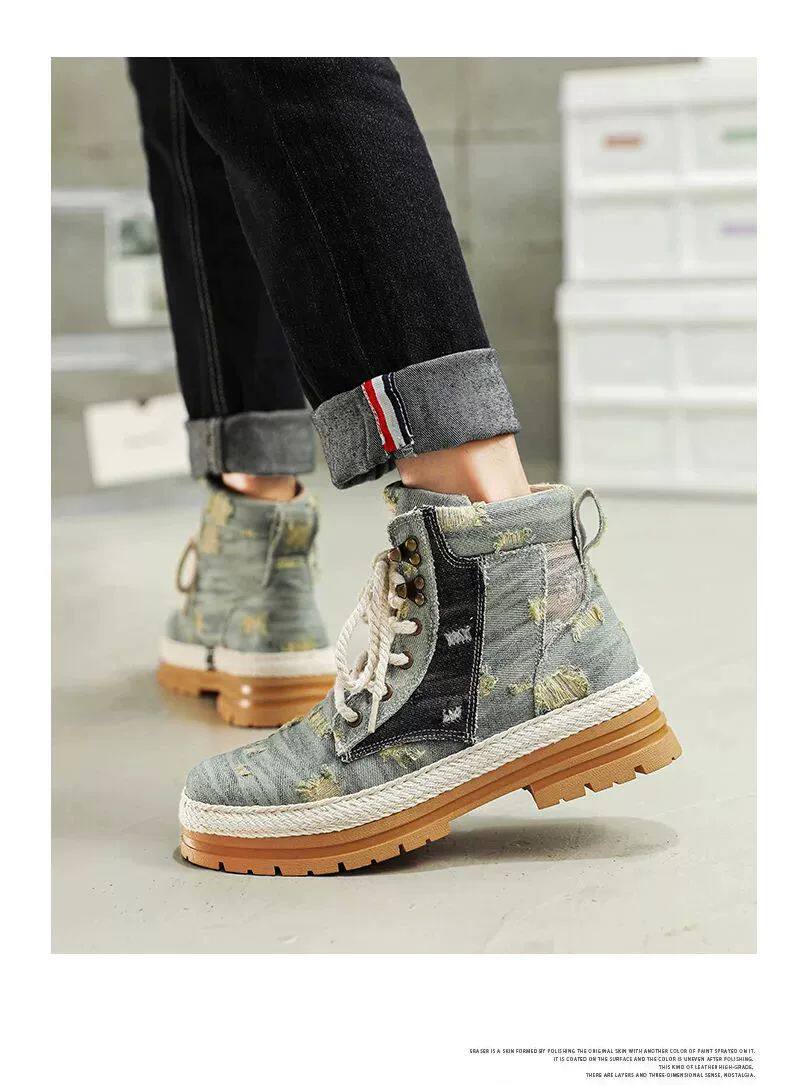 берцы cyytl 2023 mens boots casual shoes cowboy military platform OTHER