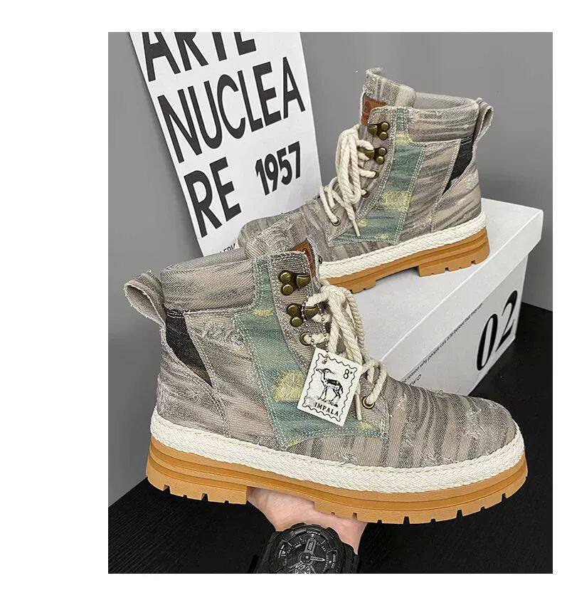 берцы cyytl 2023 mens boots casual shoes cowboy military platform OTHER