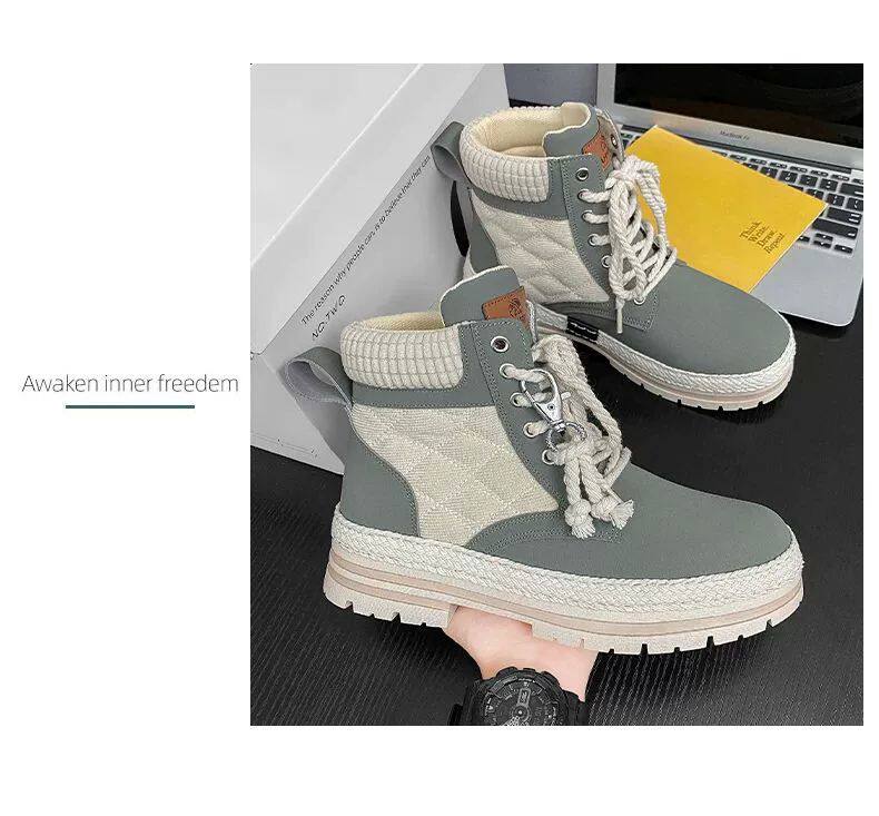 берцы cyytl 2023 mens boots casual shoes cowboy military platform OTHER