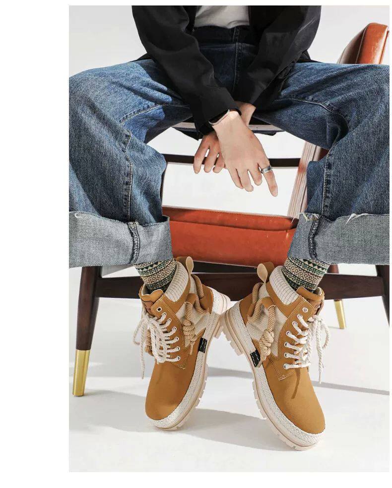 берцы cyytl 2023 mens boots casual shoes cowboy military platform OTHER