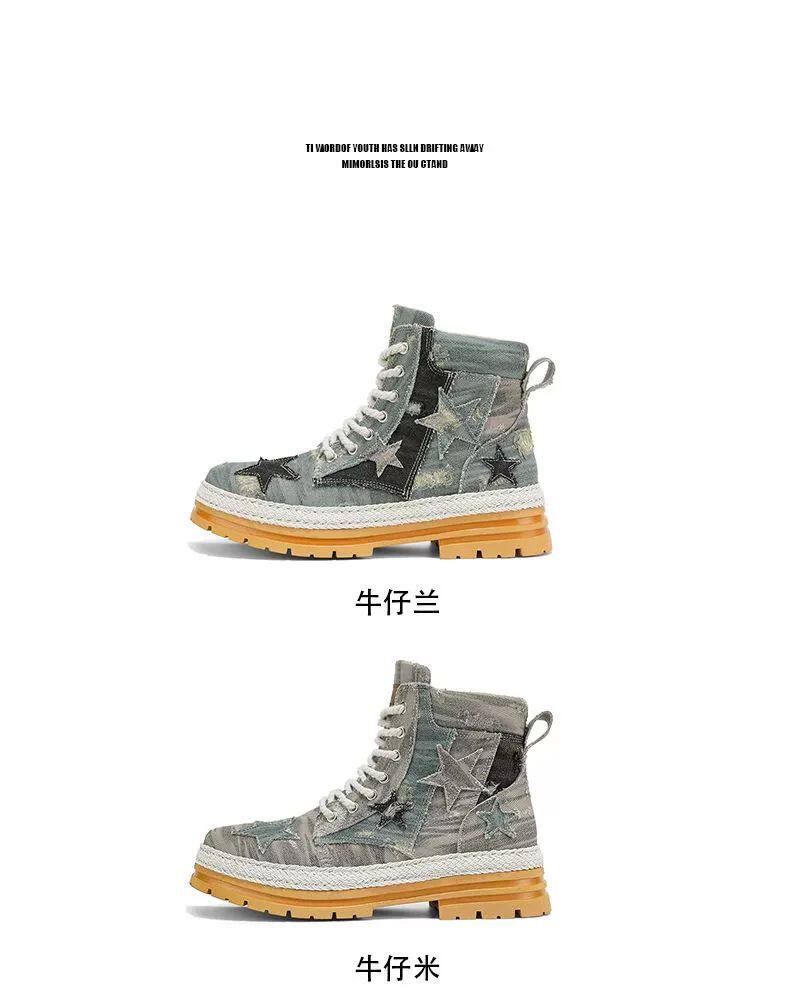 берцы cyytl 2023 mens boots casual shoes cowboy military platform OTHER