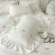 French romantic milk velvet bed four-piece Princess style winter double-sided thickened flannel coral velvet quilt cover bed cat