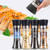 Sea salt black pepper grinder black pepper steak seasoning mix lemon black pepper