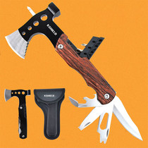 Outdoor Axe Multifunction Camping Survival Tactical Axe Survival Gear Folding Knife Fire Axe Hammer Combined Tool