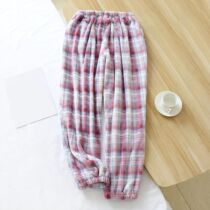 Ladies Winter Flannel Soft Pajama Trousers Plaid Printing