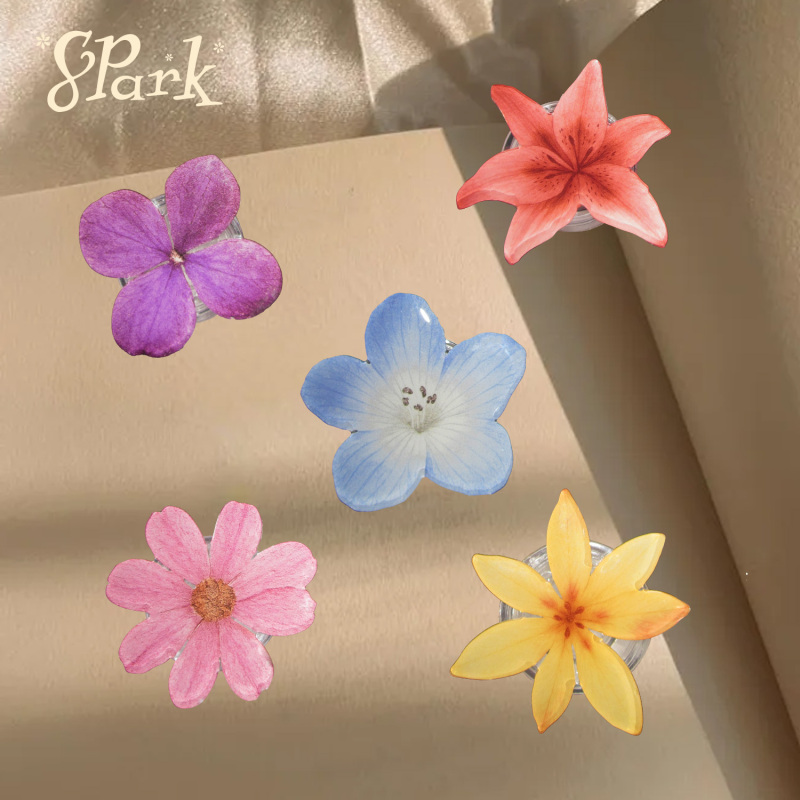 Octagonal Amusement Park 8Park. Original Mobile Phone Airbag Holder with Adhesive Floral Series Petals