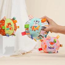 Sozzy newborn exercise baby grasping rattle plush soothing baby educational hand grasping cloth ball baby toy
