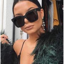 2018 Kim Kardashian Sunglasses Lady Flat Top Eyewear Lunett