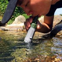 Emergency portable purification outdoor kettle water purifier drinking water with soft outdoor filter straw set for direct drinking