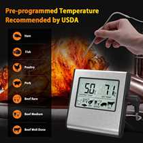 Hot selling meat selection oven cooking baking with probe electronic timing food grill thermometer