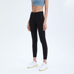 여성의 털이 많은 누드 느낌을위한 요가 바지 피트니스 고관절을위한 자른 바지 높이를 들어 올리는 높은 허리 스포츠 바지 legginglu