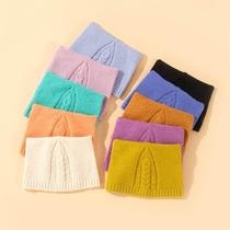 Han Edition Fashion Fashion and Sweet Knitting Hat Boy and Girls Baby Hat Ear Pure-colored Head Cap