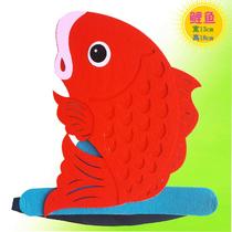 Little carp jumping dragon gate headdress performance props small fish headgear cartoon hat childrens stage performance small animals