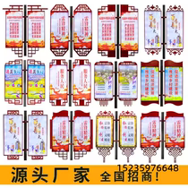 Outdoor double-sided hanging light pole box hanging light box road flag luminous publicity sign light pole road flag billboard