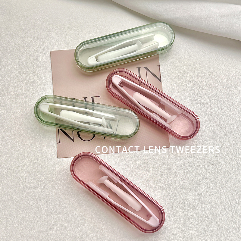 [3個パック] コンタクトレンズ取り外しツール、コンタクトレンズクリップ、装着と取り外し用アーティファクト、ピンセット、小