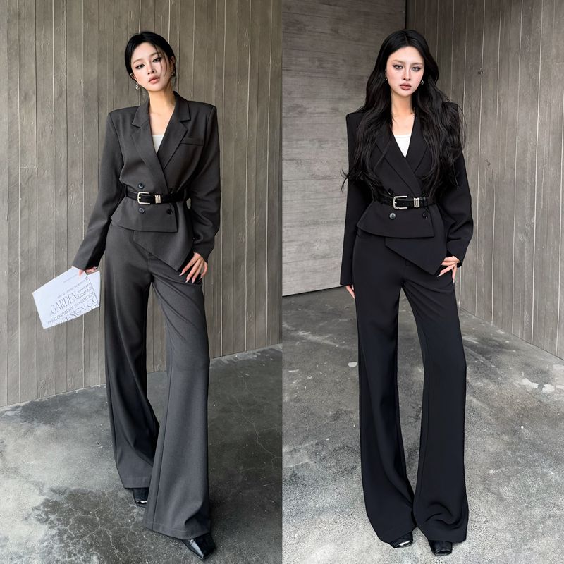 Blackgirl【Semi-Mature Sister】Workplace Siren-Style Outfit, Light Luxury Sister-Like Suit, Slimming and Sophisticated Blackgirl【Semi-Mature Sister】Workplace Siren-Style Outfit, Light Luxury Sister-Like Suit, Slimming and Sophisticated