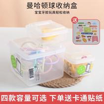 Manhattan ball storage box chewing rubber hand ball rattle Sophie Fawn educational toy storage box plastic transparent