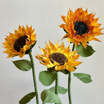 Sunflower giant paper flower decoration wedding window display layout opening celebration scene decoration hand-made simulation
